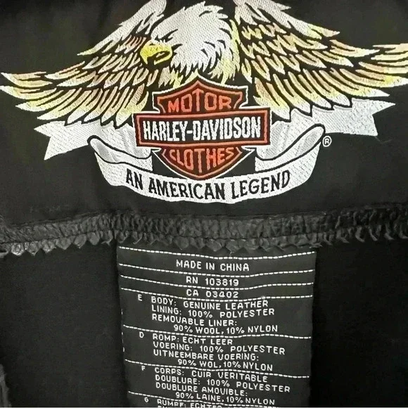 Harley Davidson Leather Jacket - Picture 9 of 13
